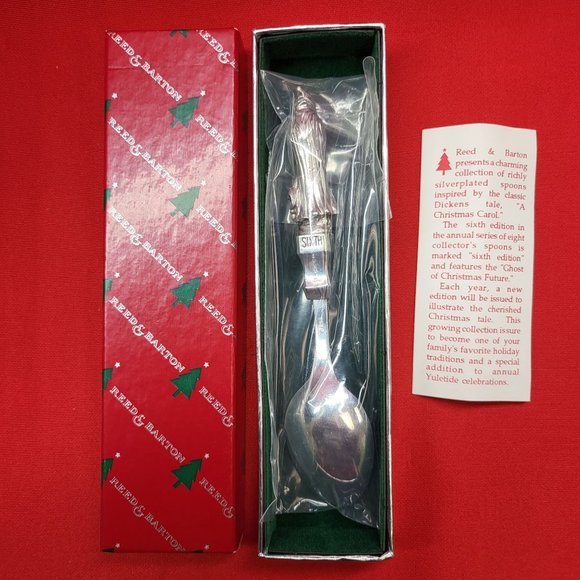 Reed & Barton Ghost of Christmas Future Collectors Spoon 1994 - Picture 6 of 14